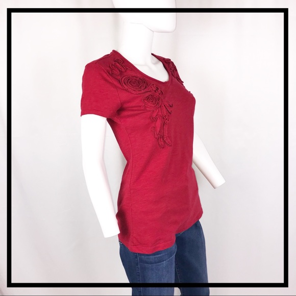 Cato Brand Res, Rose Pattern Top - Picture 5 of 7